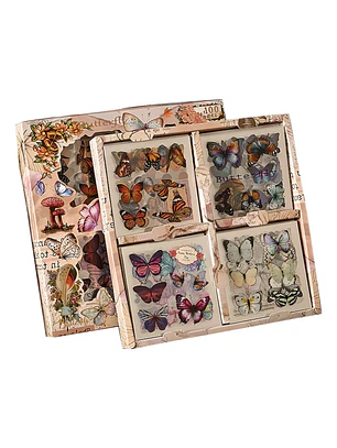 Stickers vintage 100 hojas 