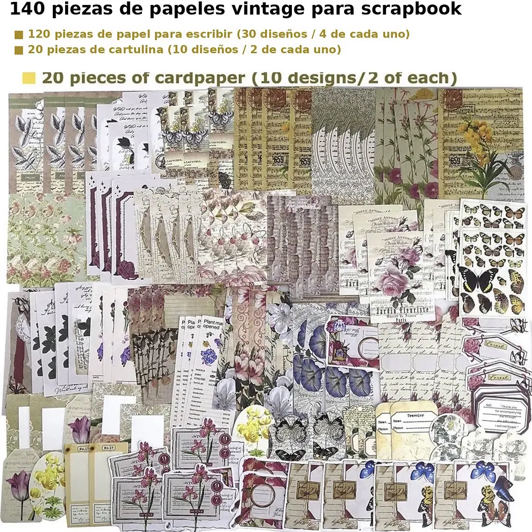 260 Piezas para scrapbooking  5