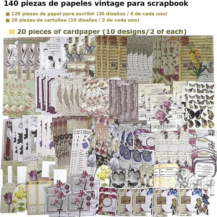 260 Piezas para scrapbooking  5