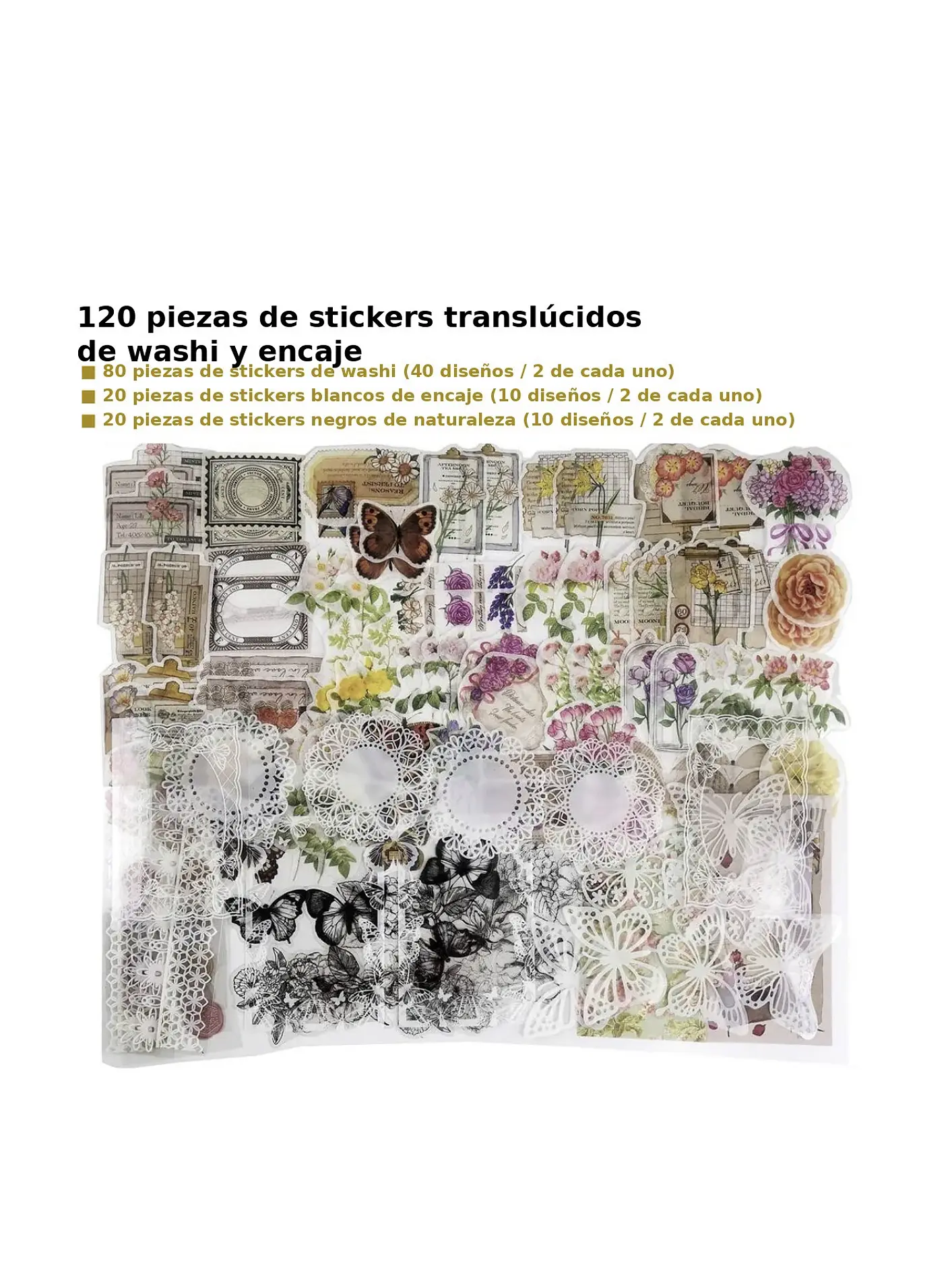 Set de stickers adhesivos (260 stickers) 3
