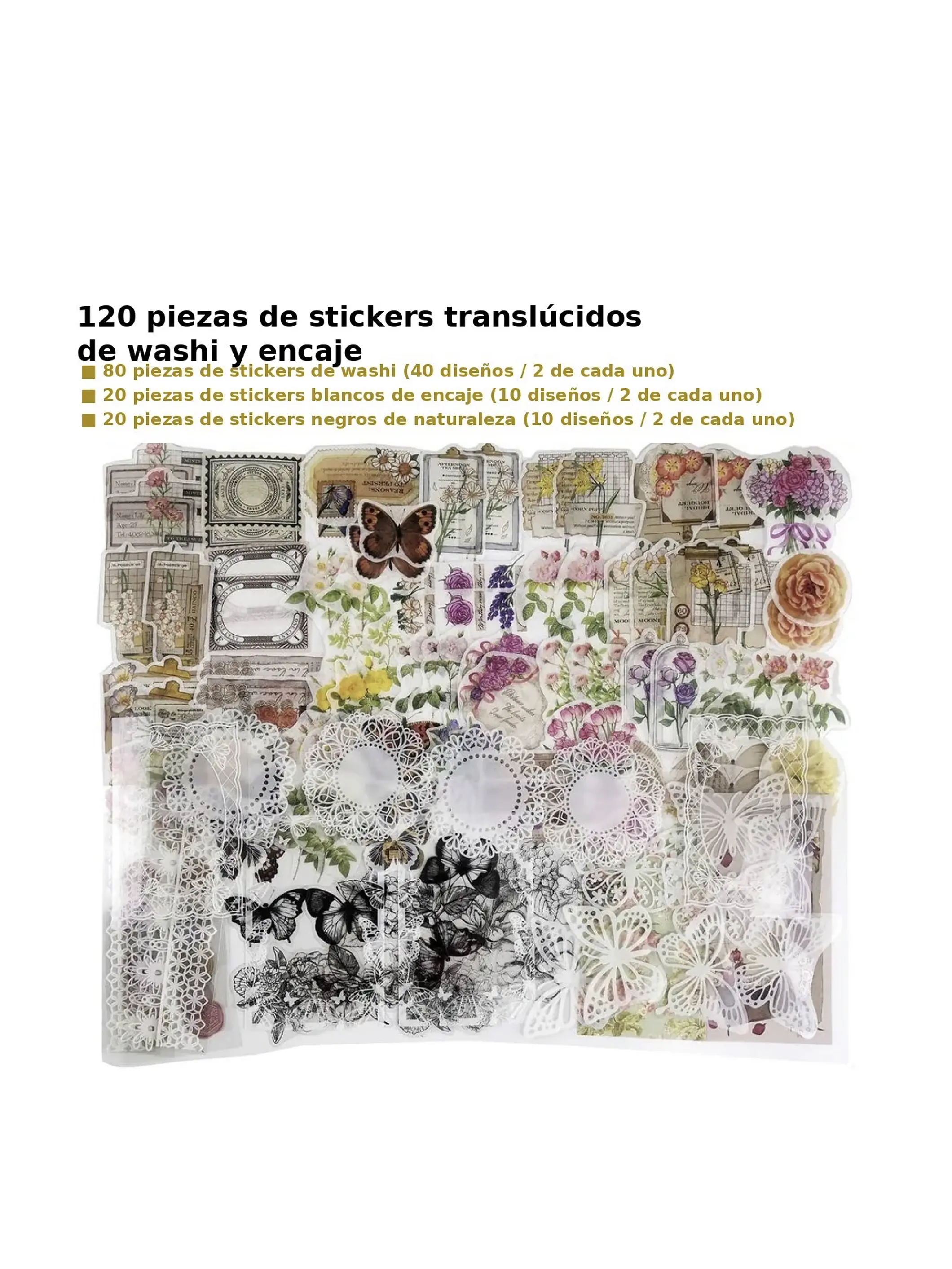 Set de stickers adhesivos (260 stickers) 3
