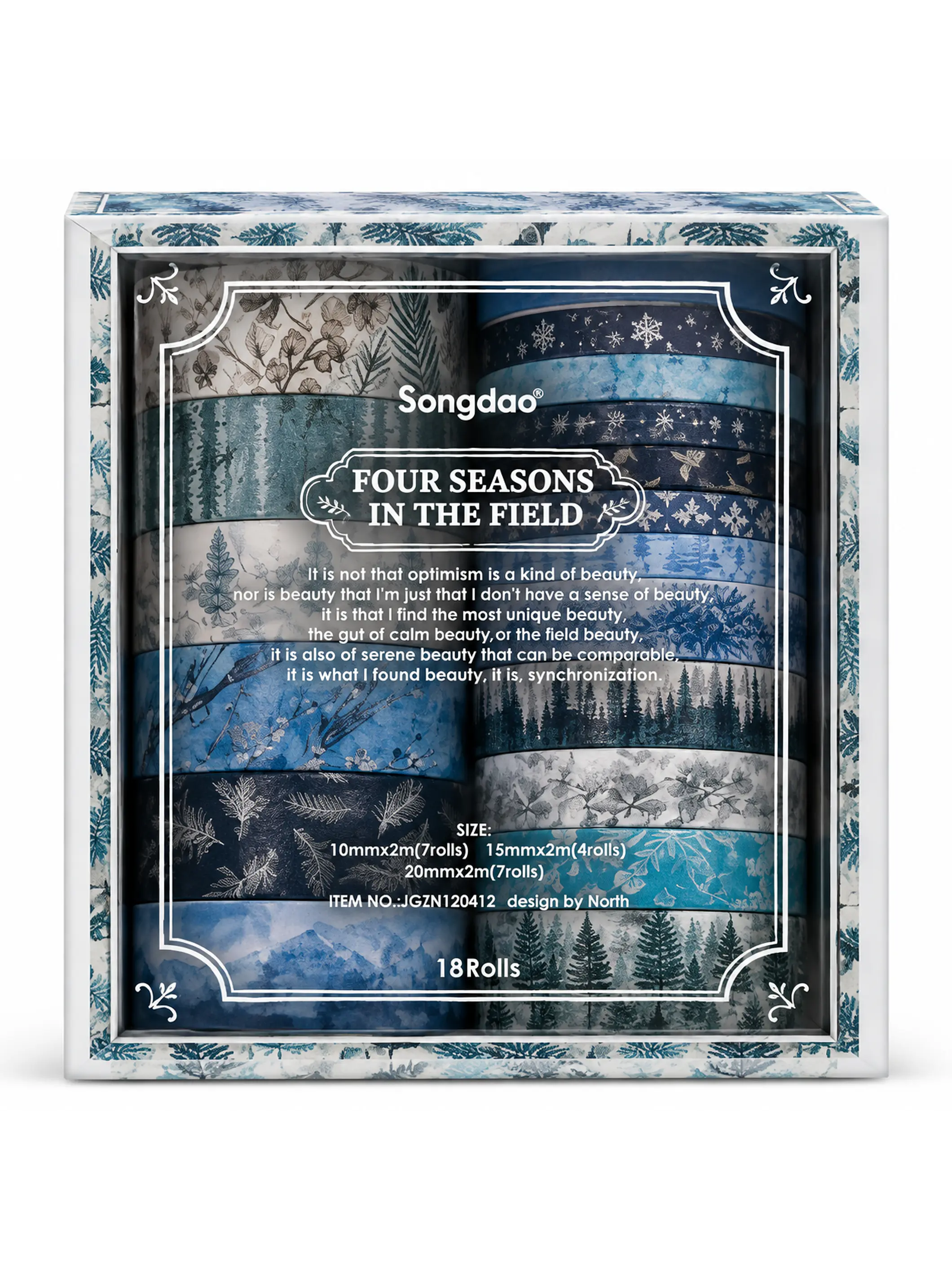 Washi tape 18 rollos Winter Season 1