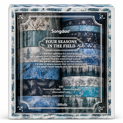 Washi tape 18 rollos Winter Season