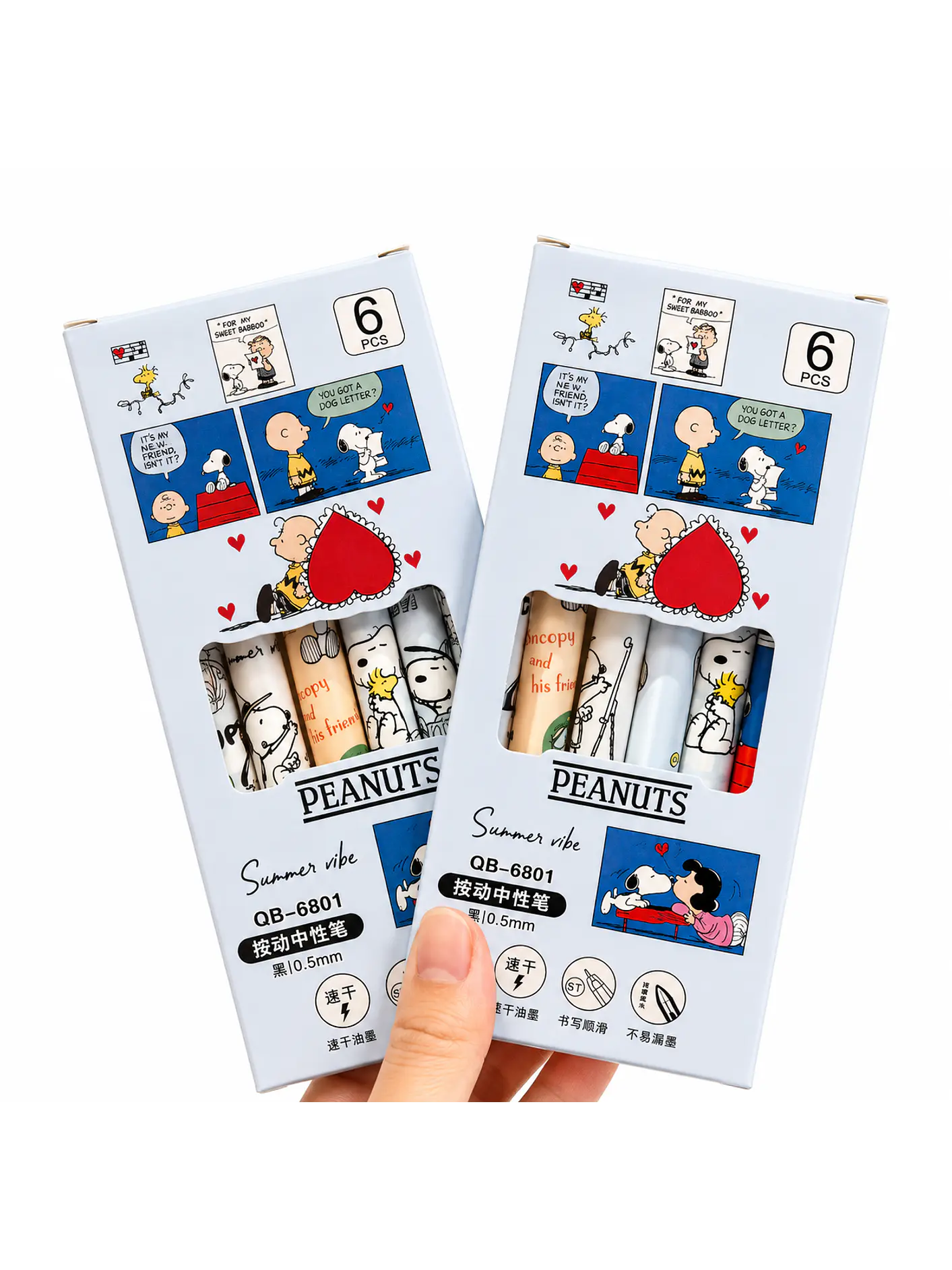 Set 6 Lápices Snoopy  2