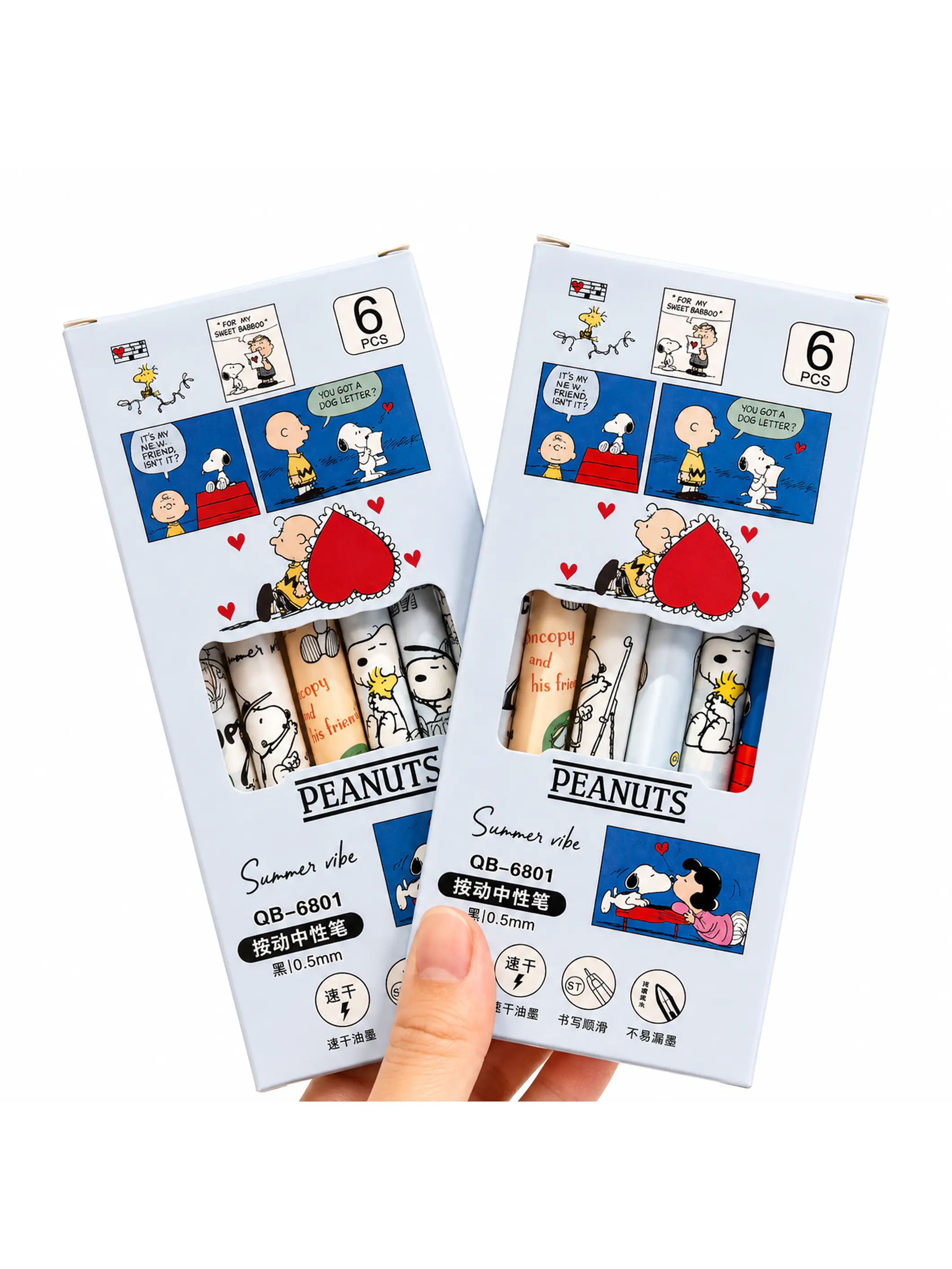Set 6 Lápices Snoopy  2