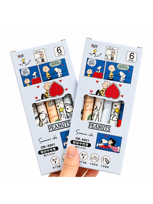 Set 6 Lápices Snoopy 