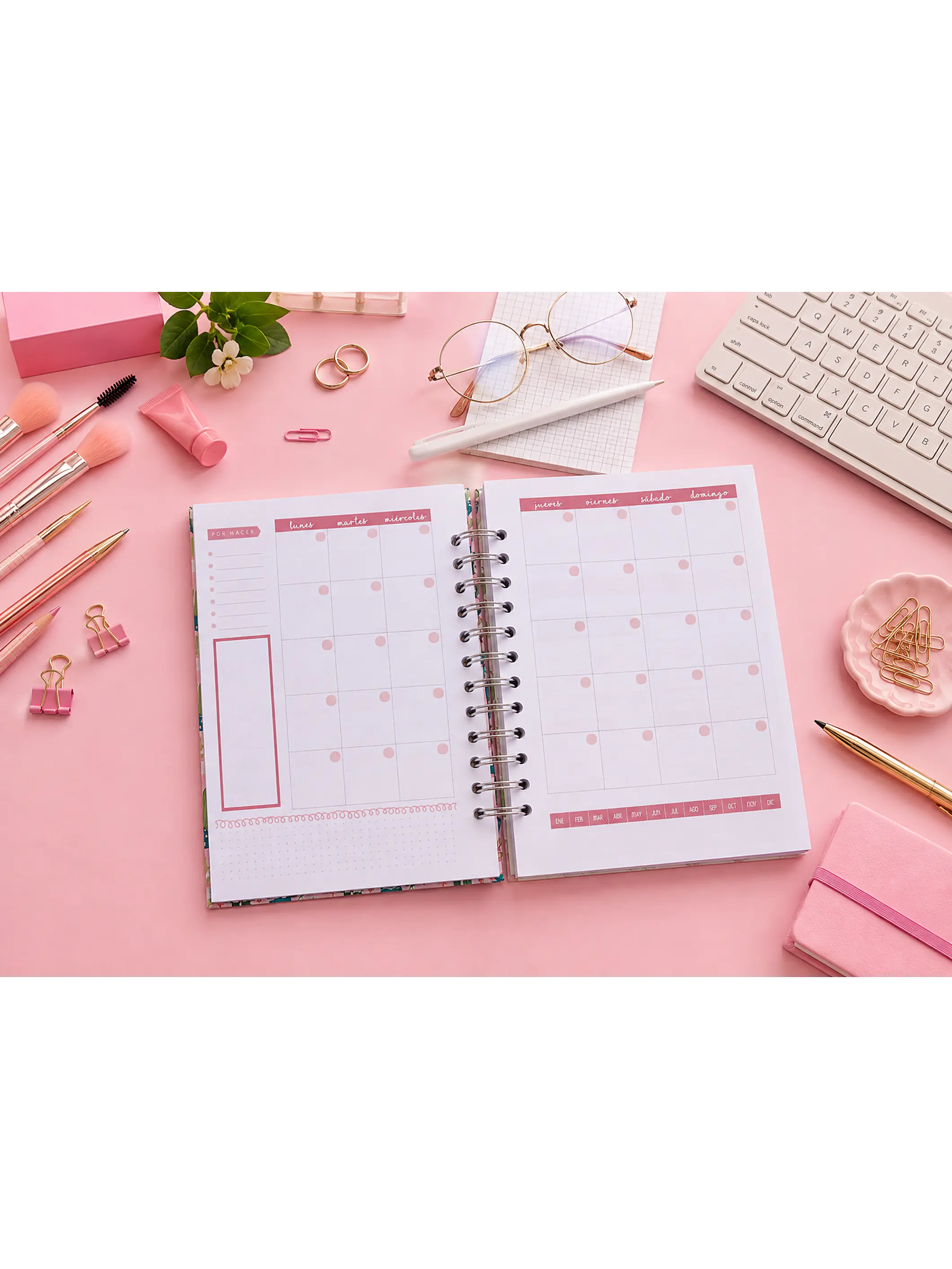 Planner eterno colores (año completo) A5 2