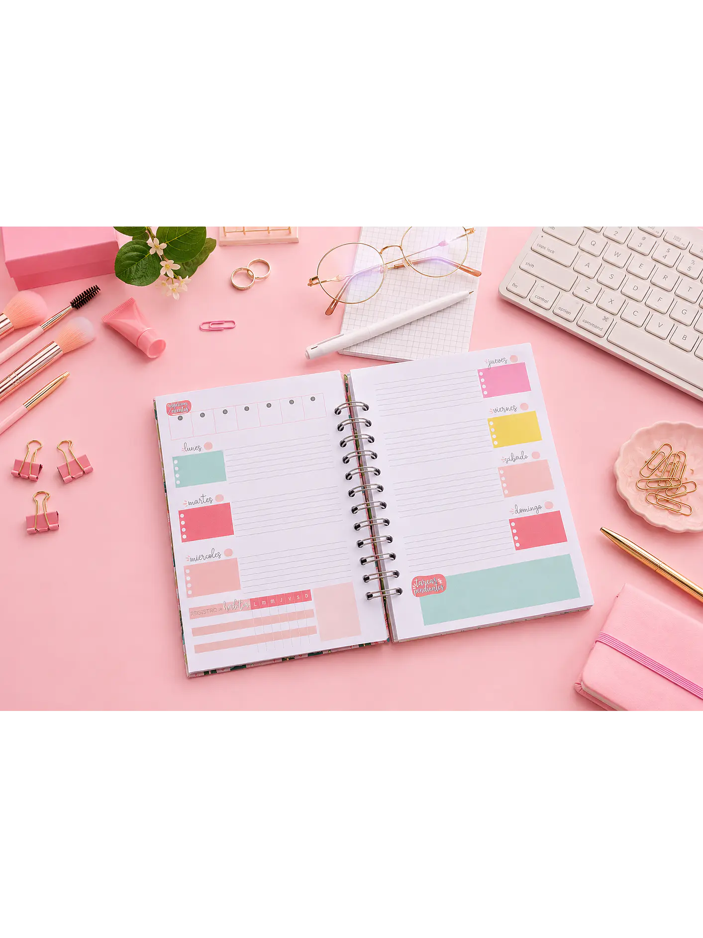Planner eterno colores (año completo) A5 1