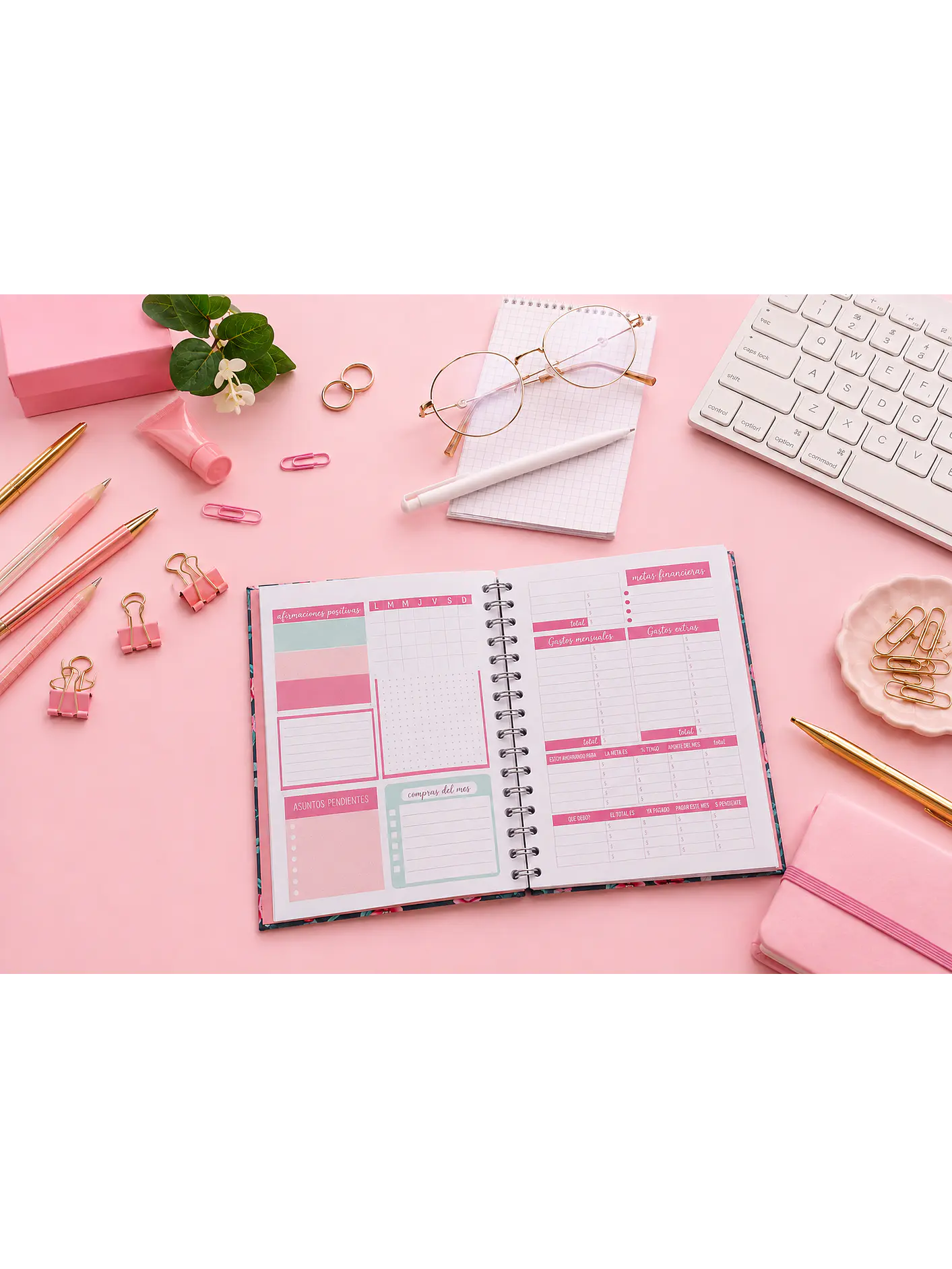 Planner sin fecha en Líneas 12 meses 2