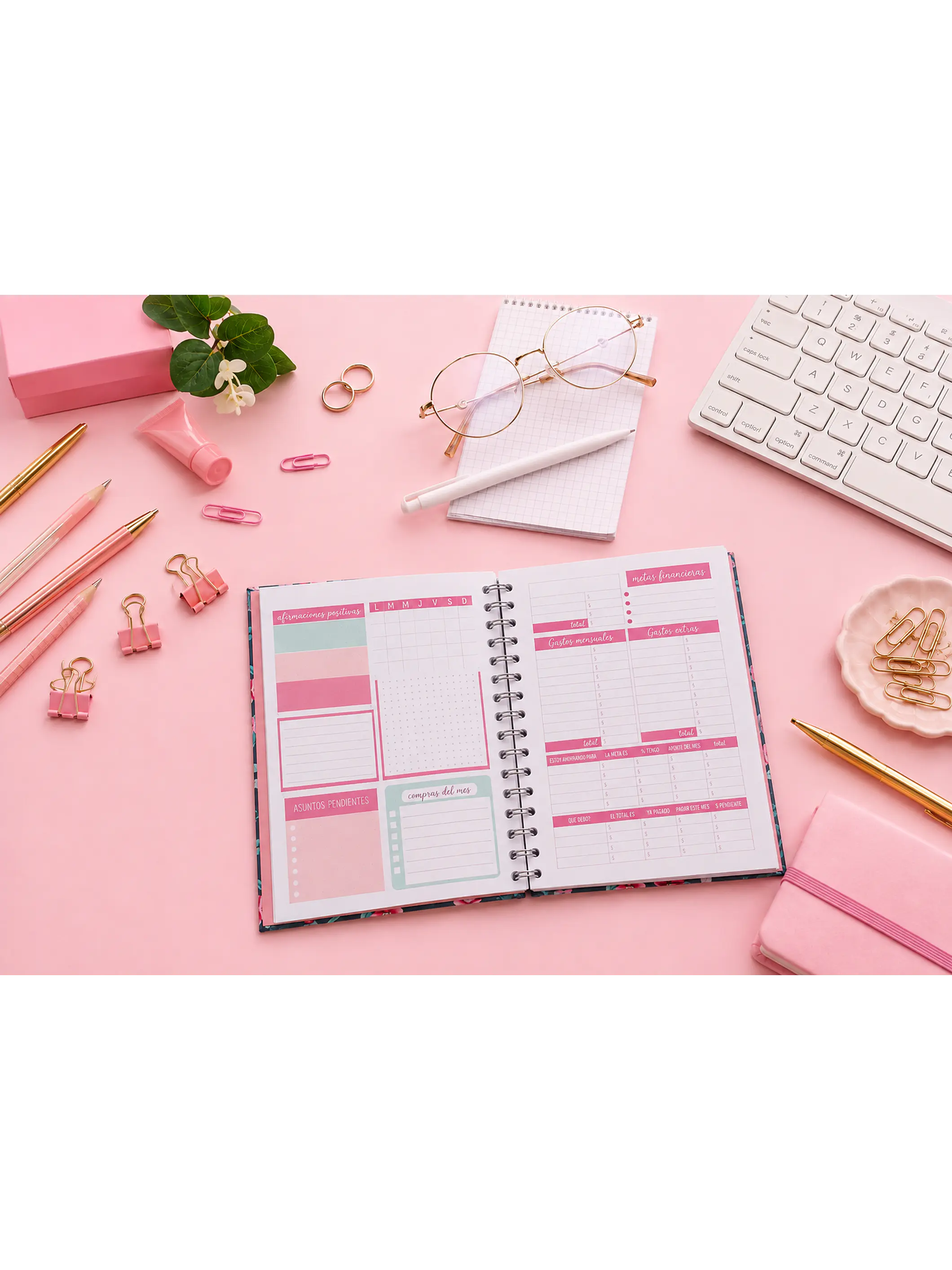 Planner sin fecha en Líneas 12 meses 2