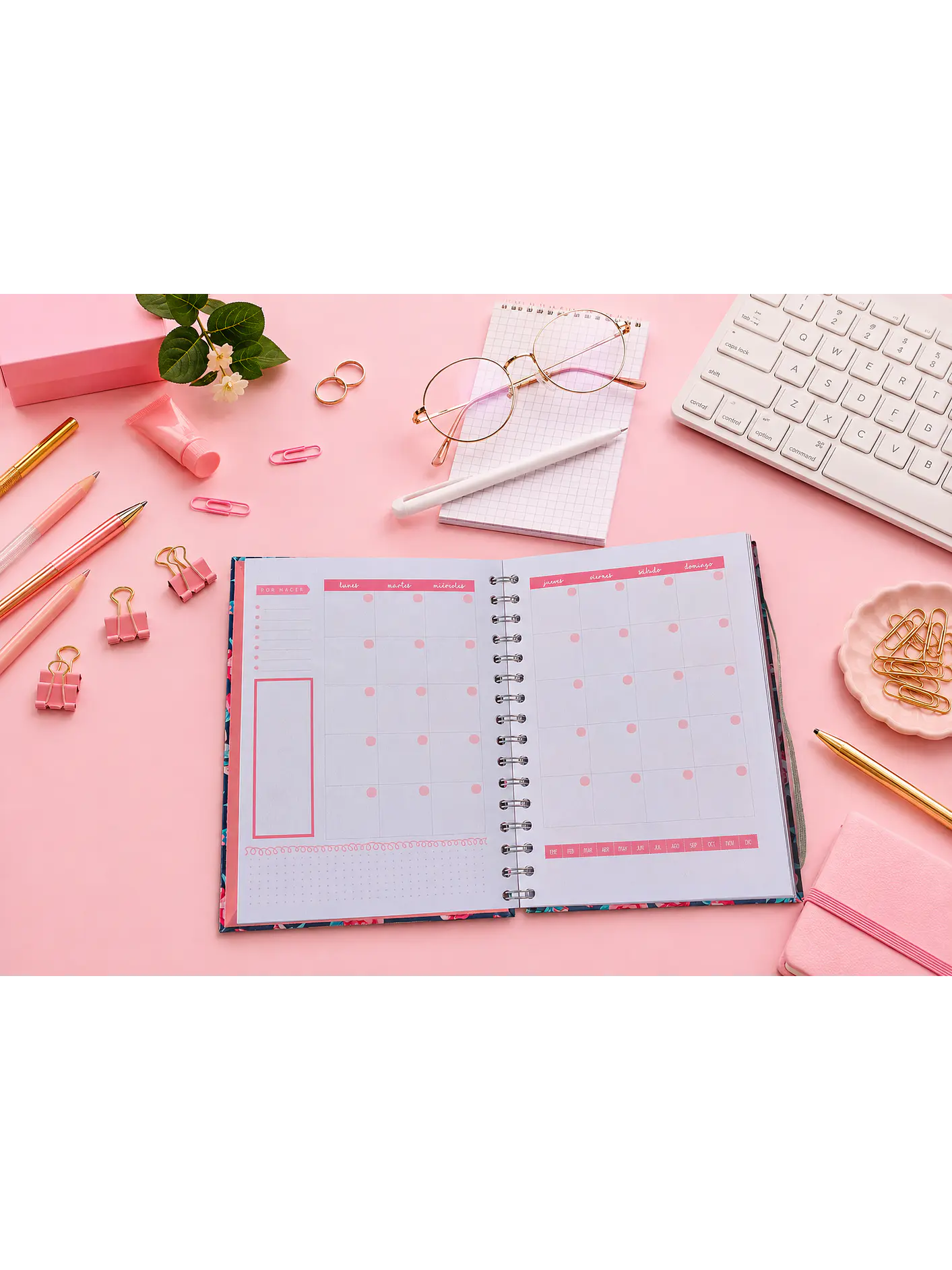 Planner sin fecha en Líneas 12 meses 3