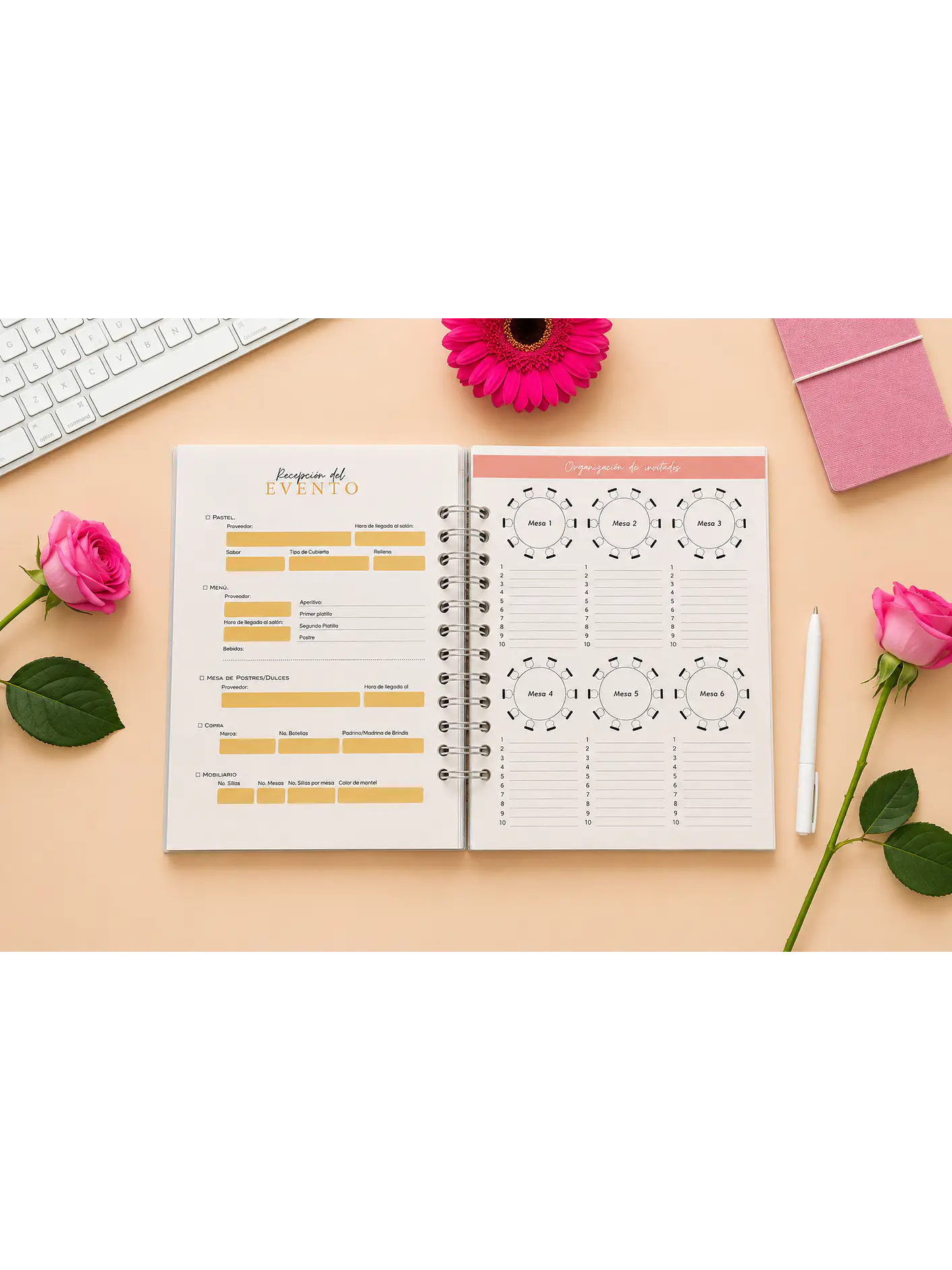 Planner de bodas Flores  9