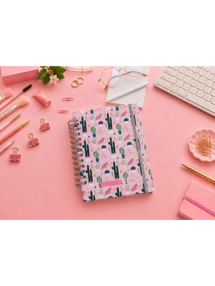 Planner universitario sin fecha - Cactus 
