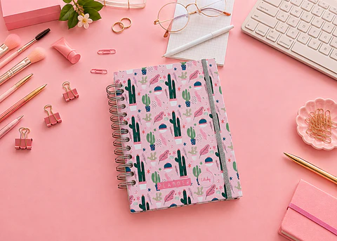 Planner universitario sin fecha - Cactus 