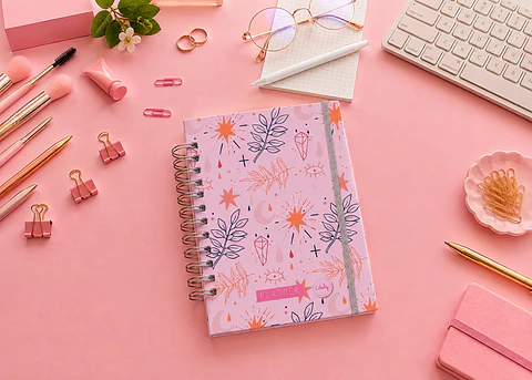 Planner universitario sin fecha - Estelar rosado