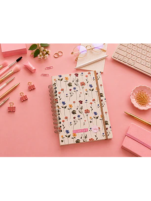 Planner universitario Flores Vintage