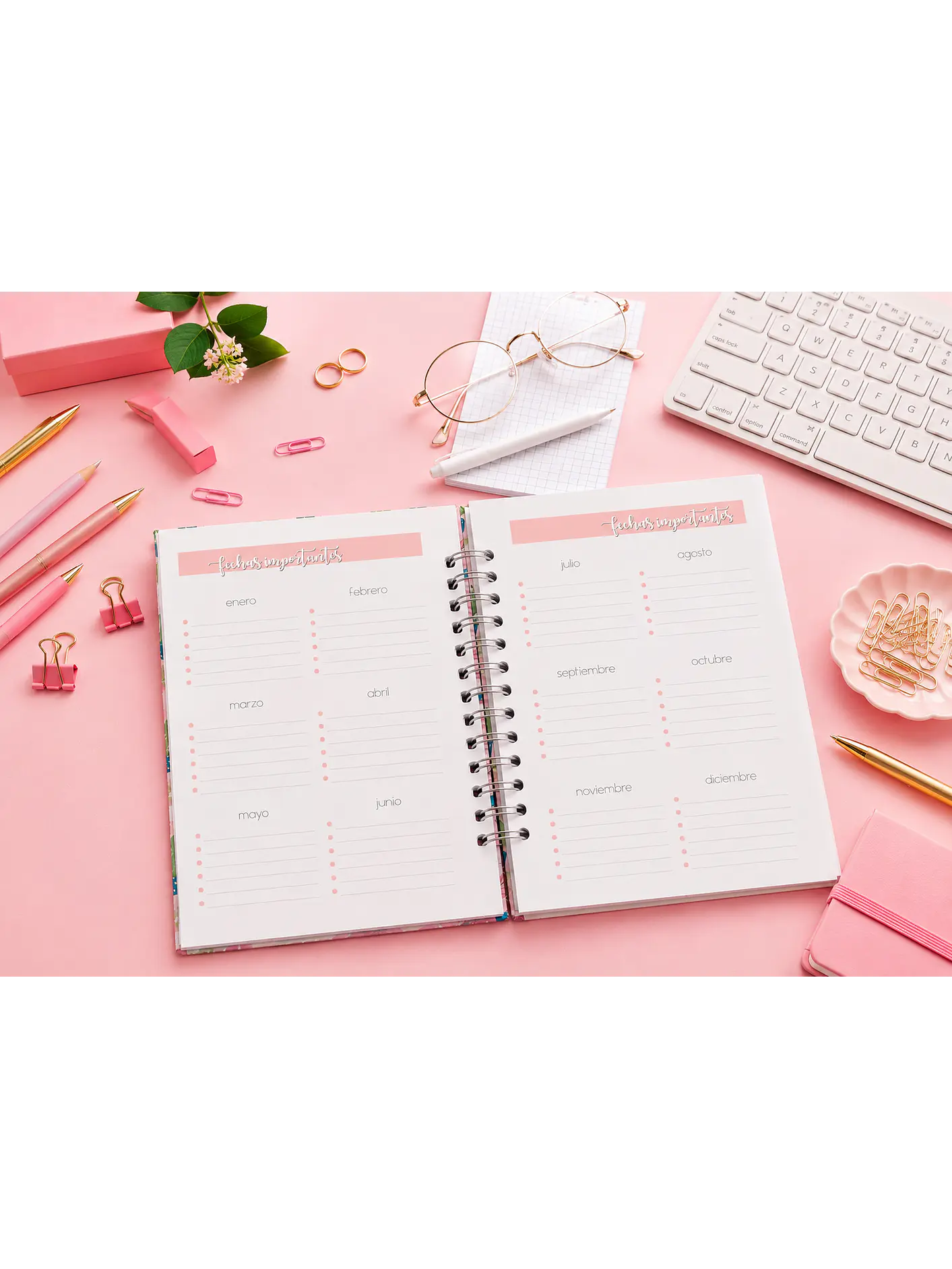 Planner universitario Animal Print Jirafa 7