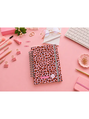 Planner universitario sin fecha  Animal Print Leopardo
