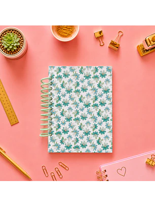 Cuaderno Flores verdes