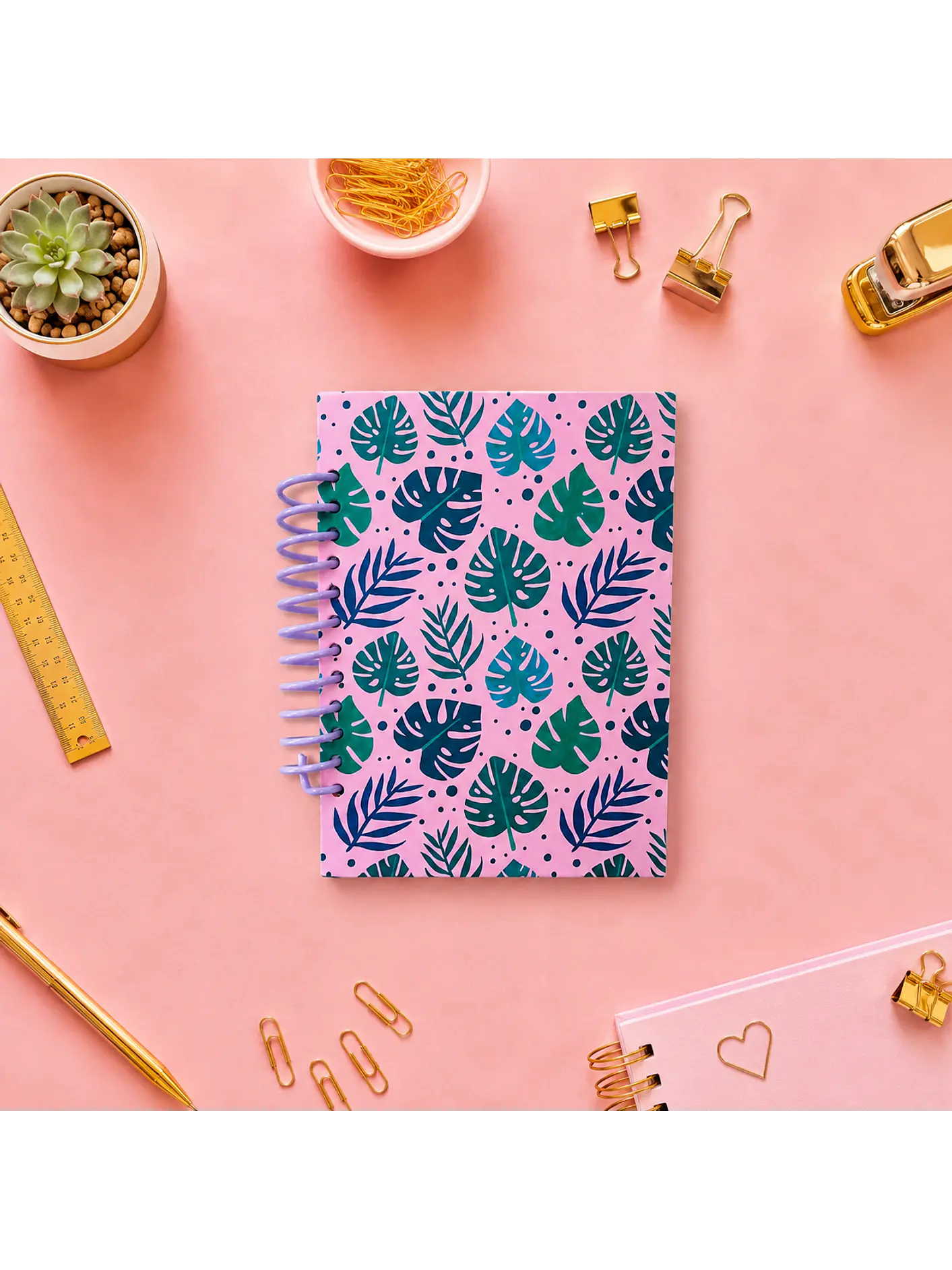 Cuaderno Monstera Rosa 1