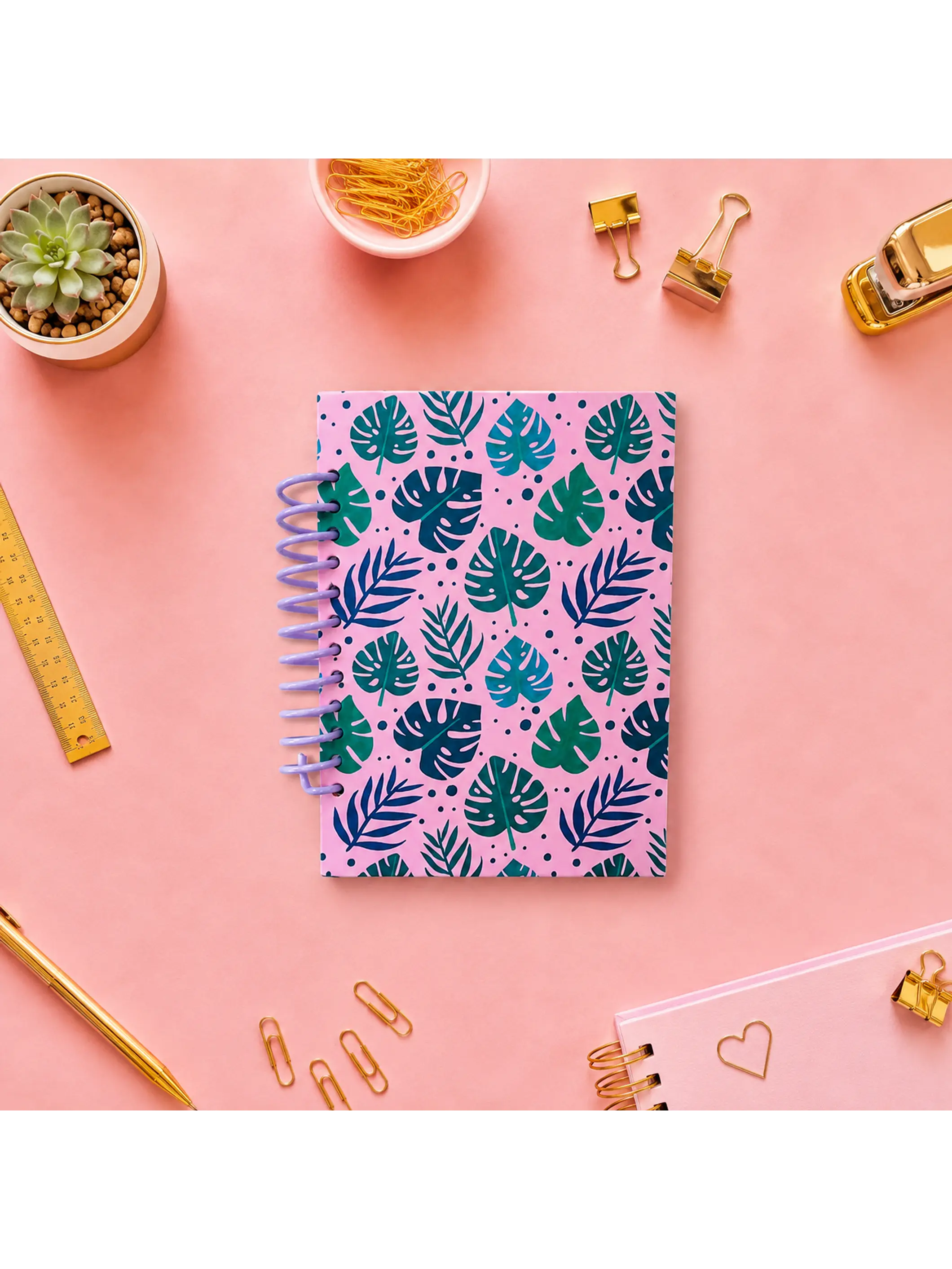 Cuaderno Monstera Rosa 1