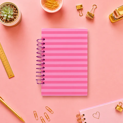 Cuaderno Líneas Rosadas