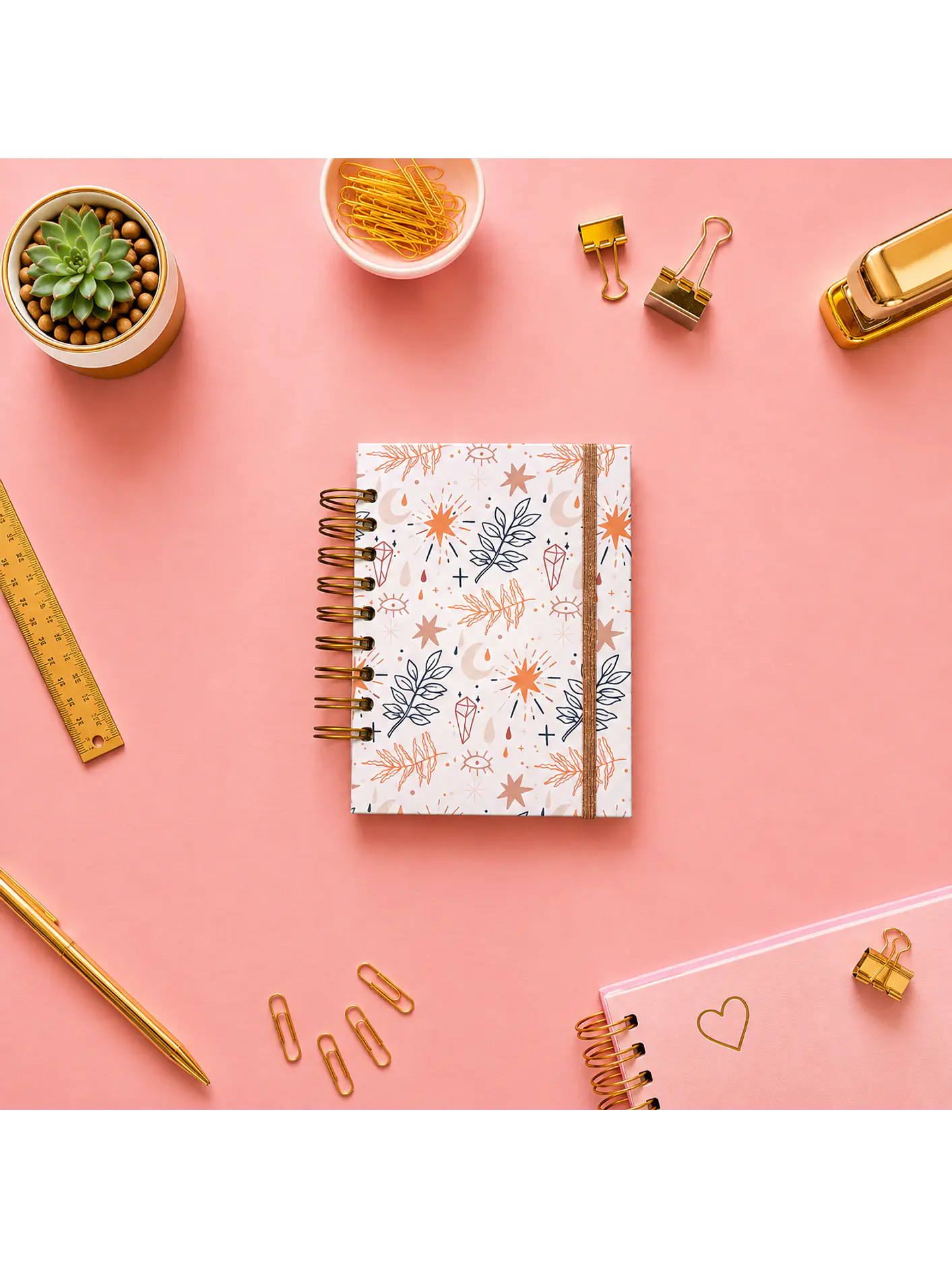 Cuaderno mini cuadriculado  100 hojas 1