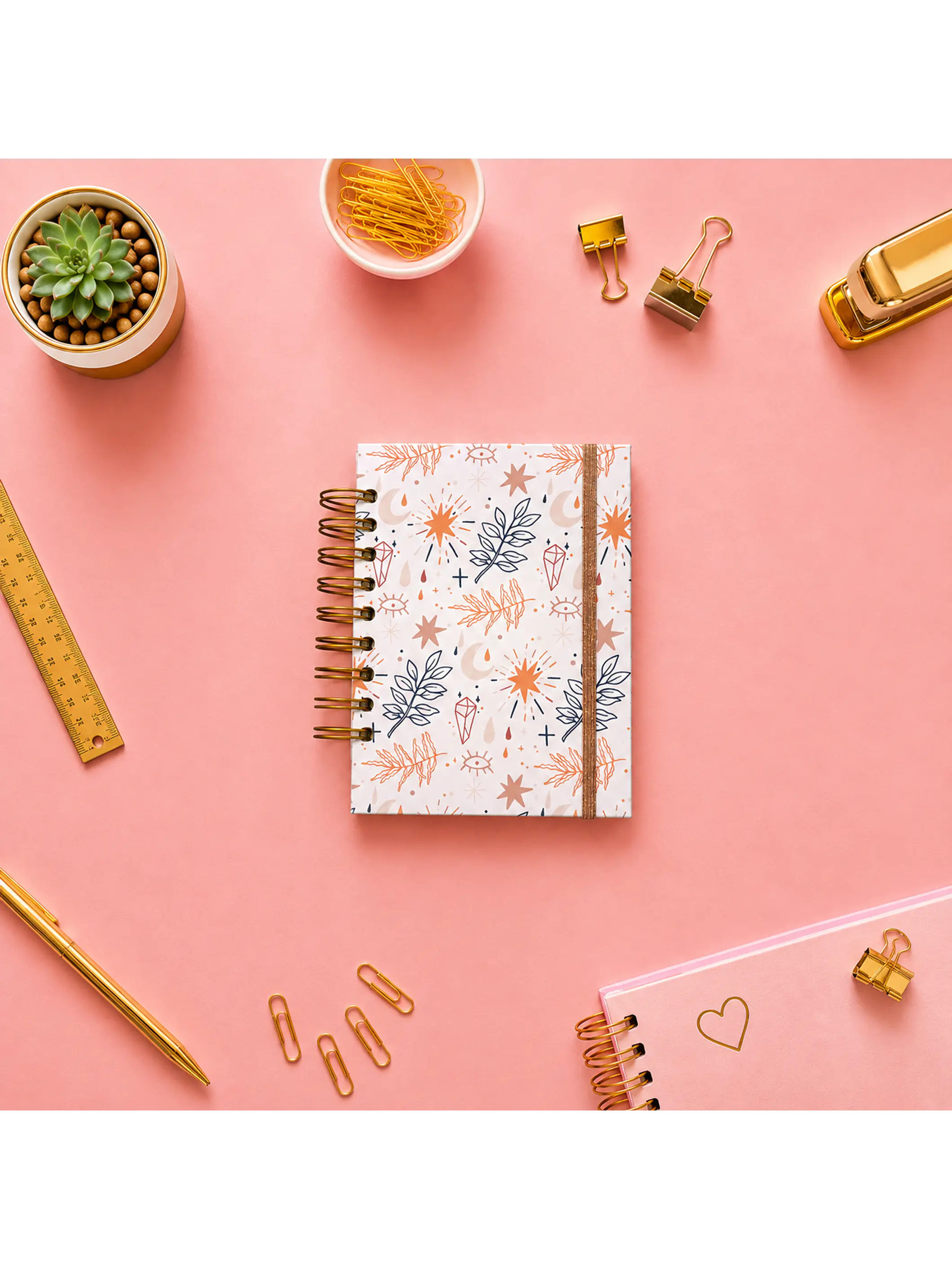 Cuaderno mini cuadriculado  100 hojas 1