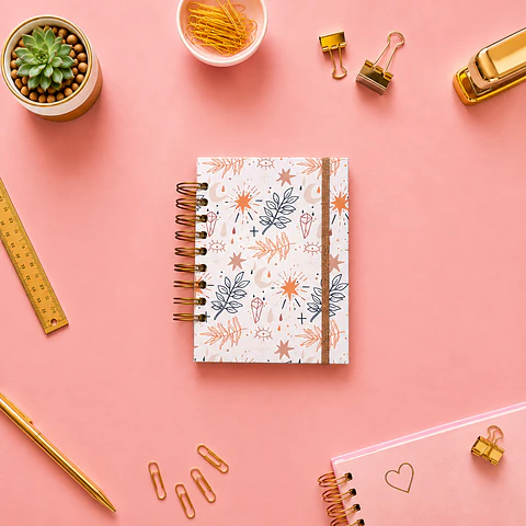 Cuaderno mini cuadriculado  100 hojas