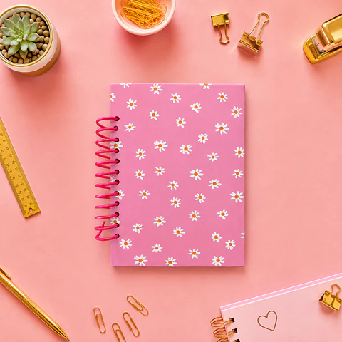 Cuaderno Margaritas Rosa