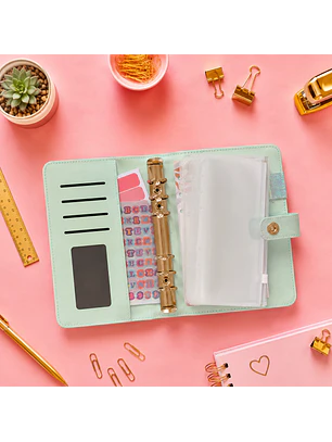Binder organizador de gastos glitter 