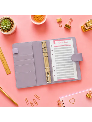 Budget binder organizador de gastos Lila