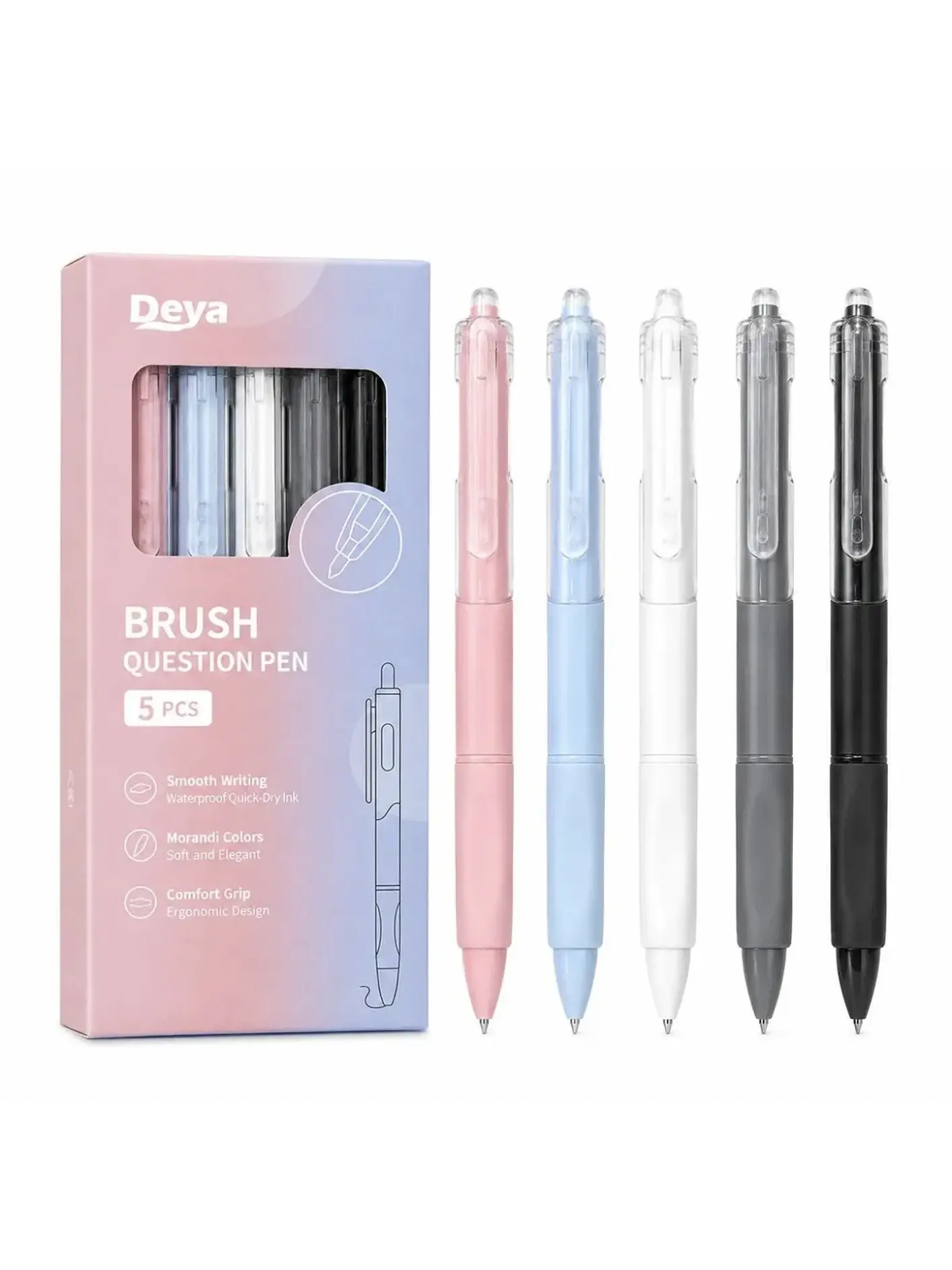 Set 5 lápices gel secado rápido  1
