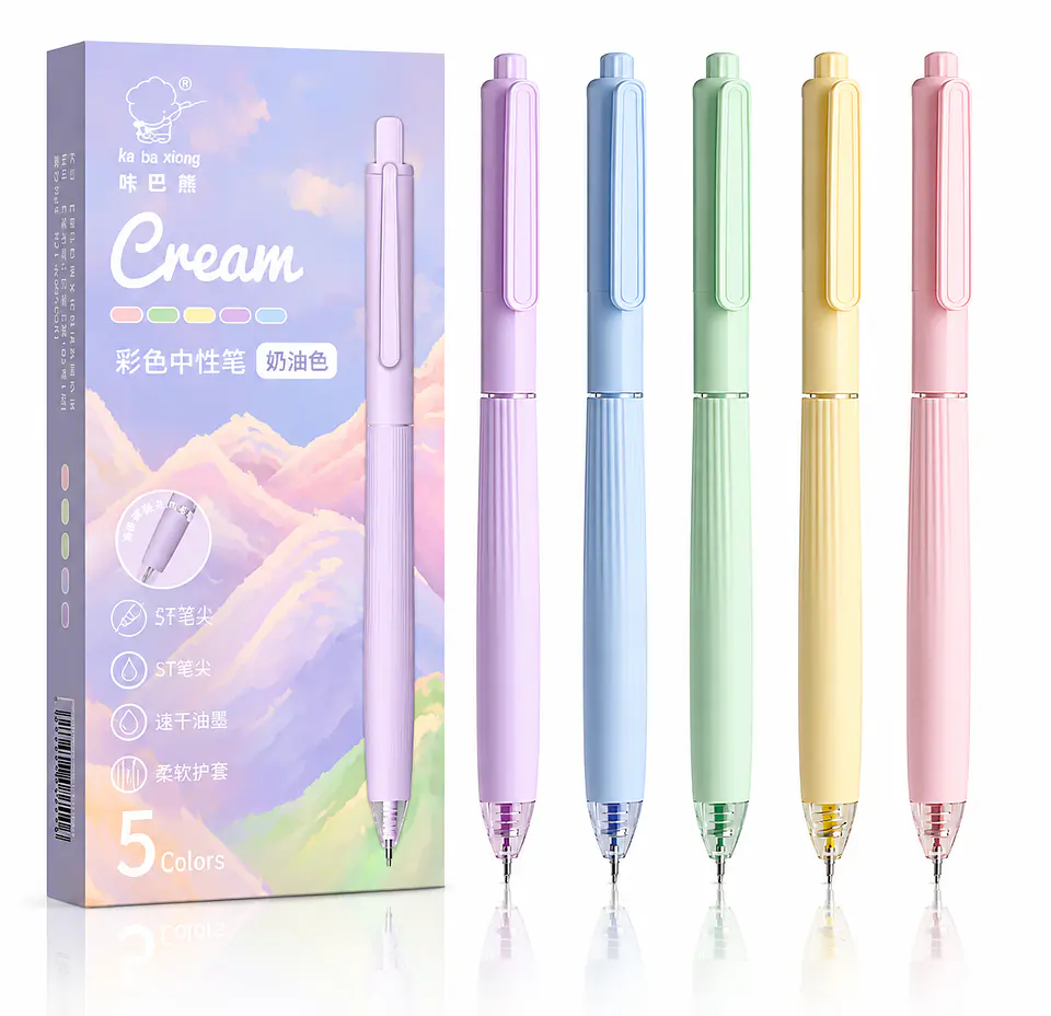 Cream 5 colores - Set Lápices gel 1