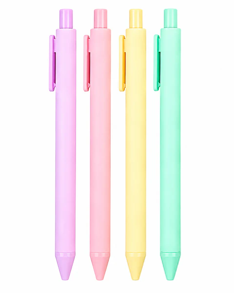 Set Lápices gel 4 colores - Tinta negra 