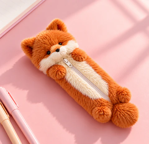 Estuche de peluche Fox 