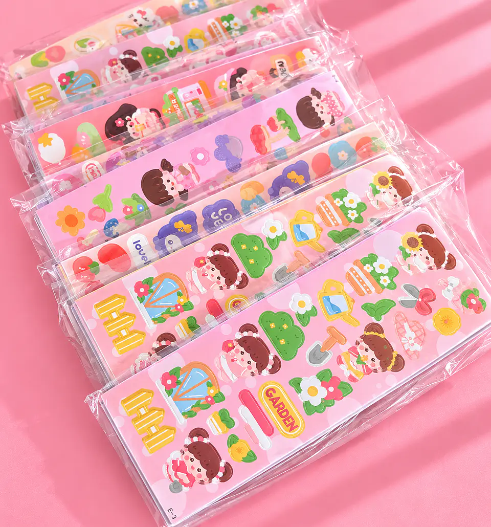 100 láminas de stickers kawaii  3