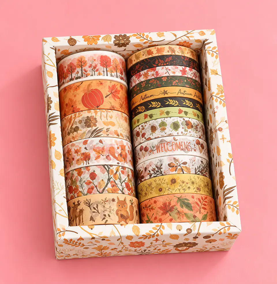 Washi tape 18 rollos Autum season  3
