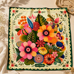 Pañuelo flores coloridas