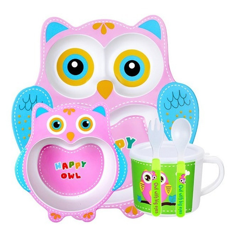 Set Vajilla Niños- Bambú 5 Piezas 3