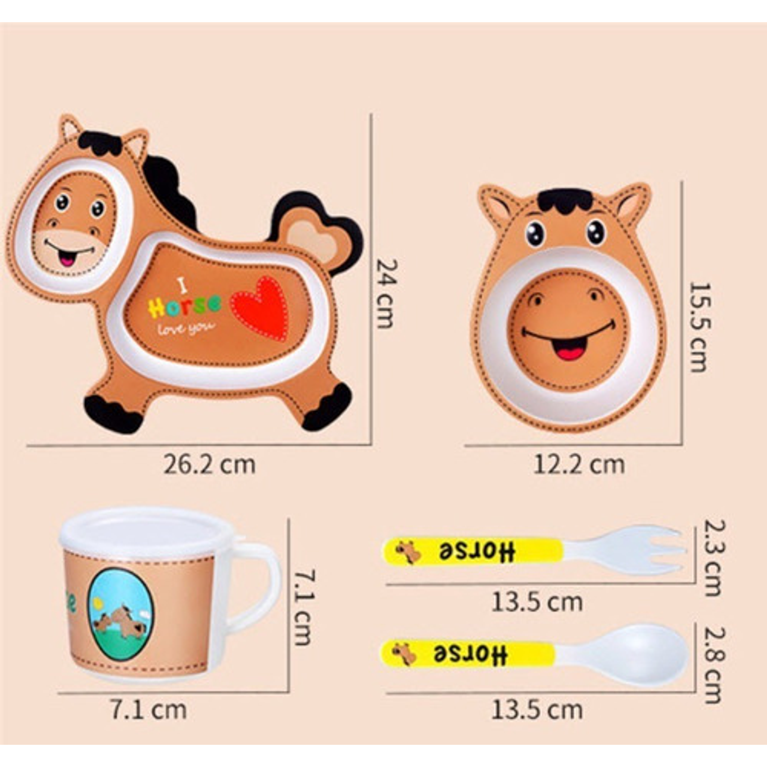 Set Vajilla Niños- Bambú 5 Piezas 8