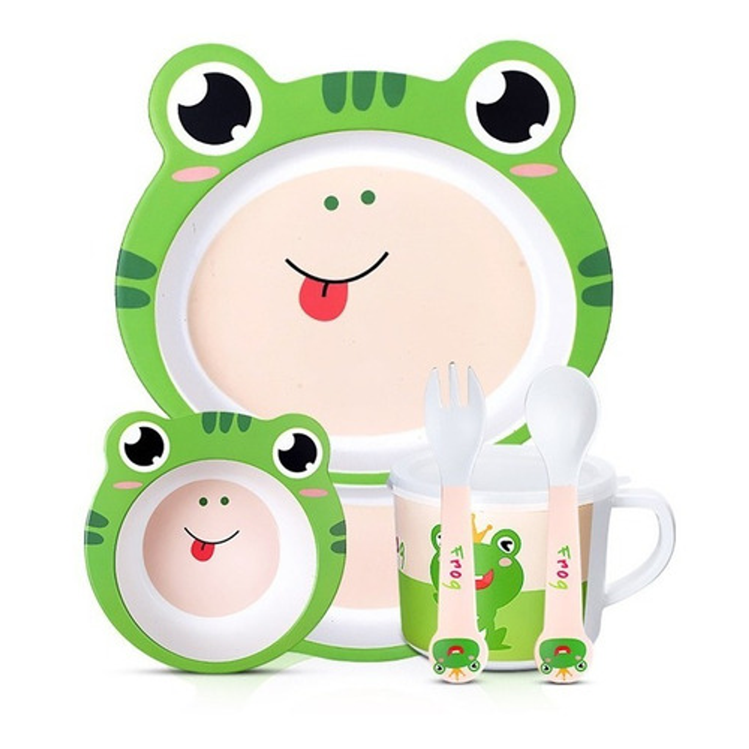 Set Vajilla Niños- Bambú 5 Piezas 9