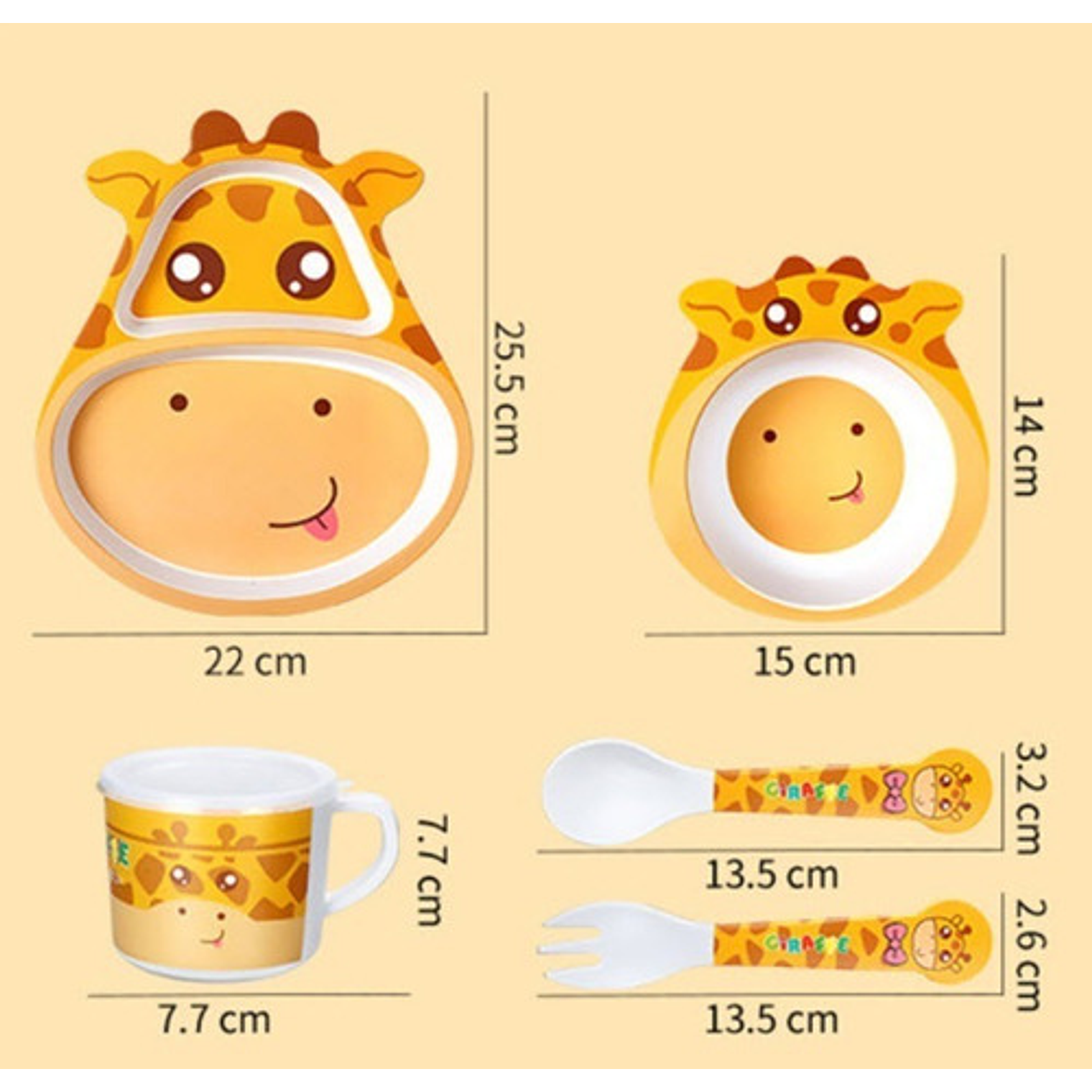 Set Vajilla Niños- Bambú 5 Piezas 14