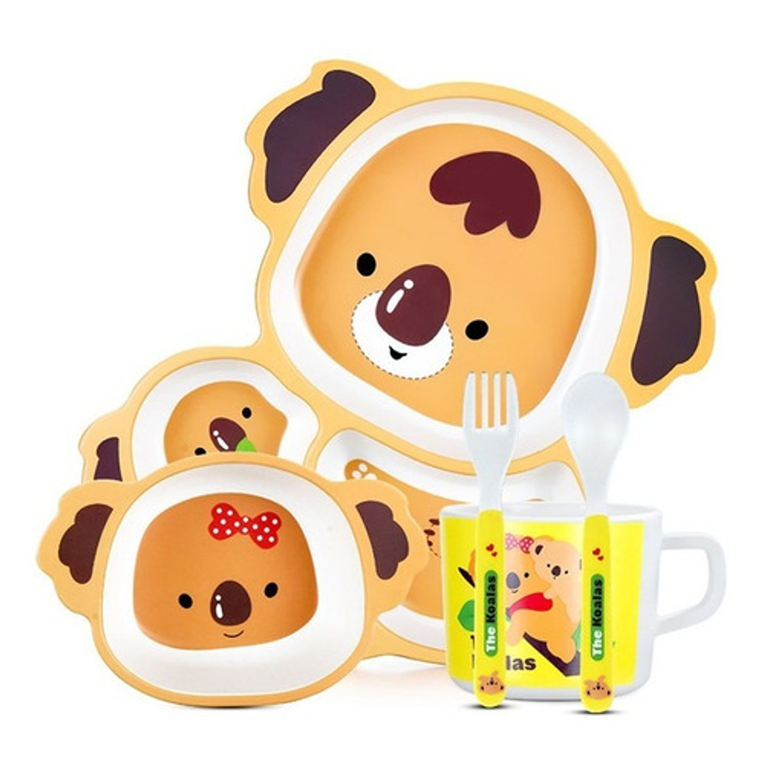 Set Vajilla Niños- Bambú 5 Piezas 15