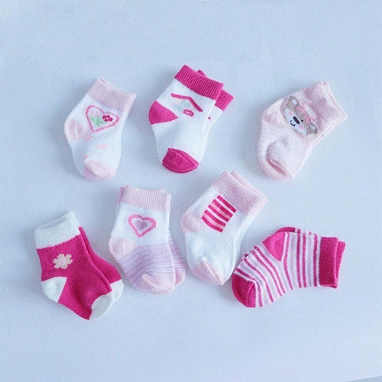 Pack 7 Calcetines Bebé 4