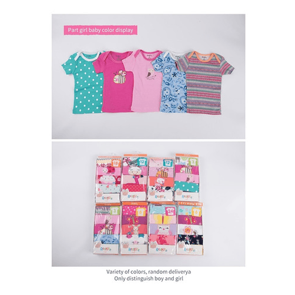 Pack 5 Poleras Manga Corta 2