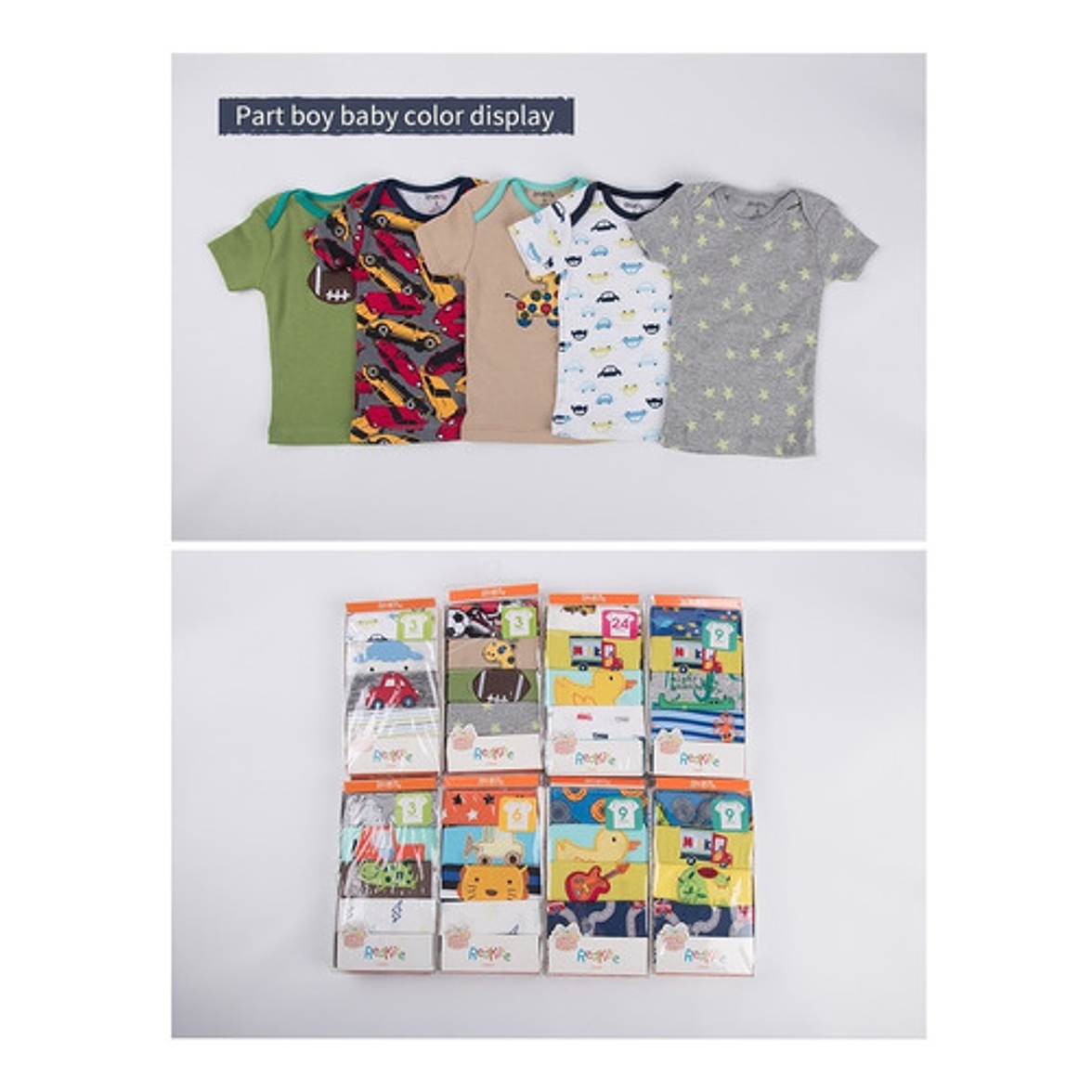 Pack 5 Poleras Manga Corta 4