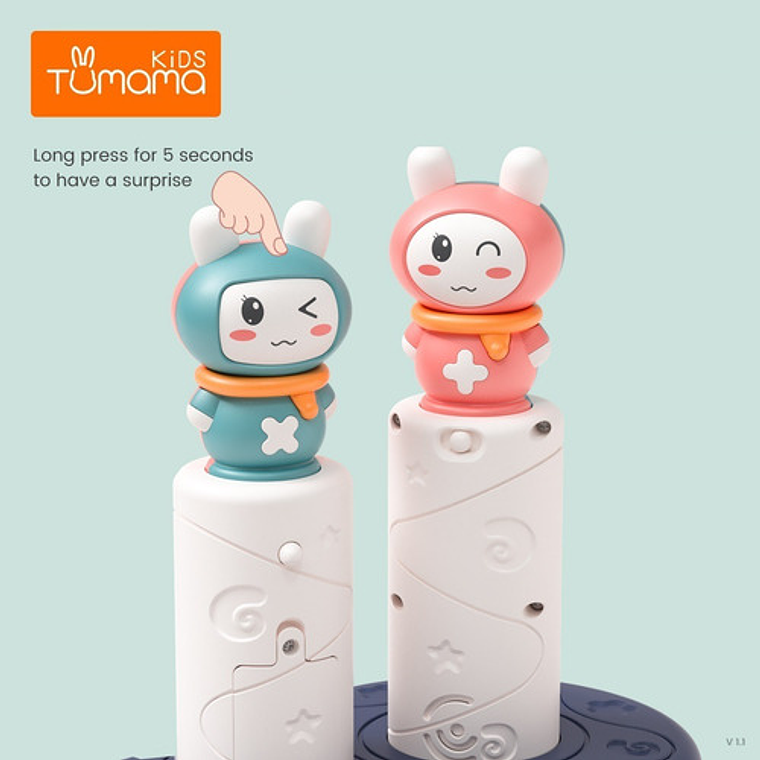 Juguete Apilable Luz Y Música Volumen Ajustable 4