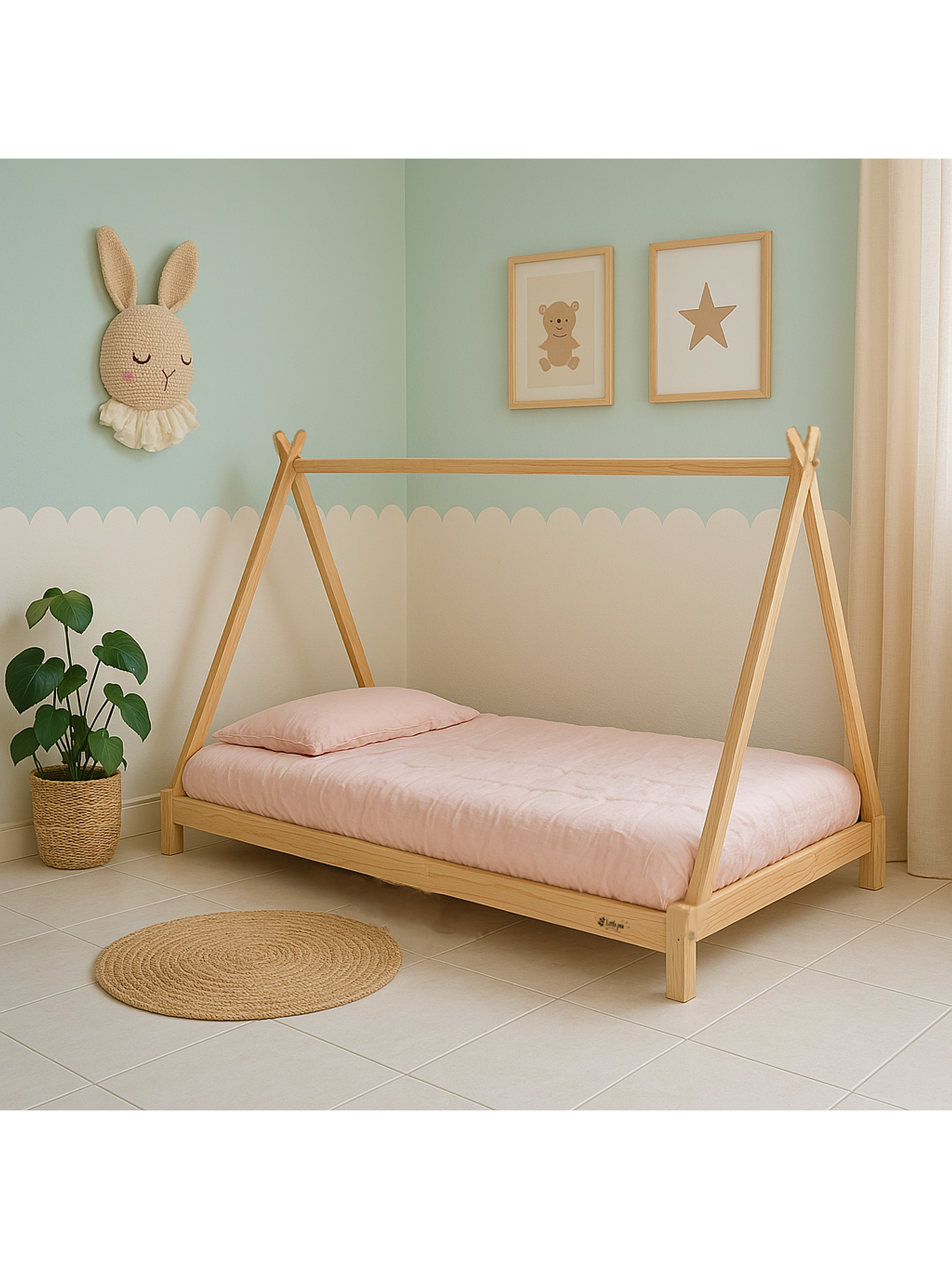 Cama tipi con patas 1