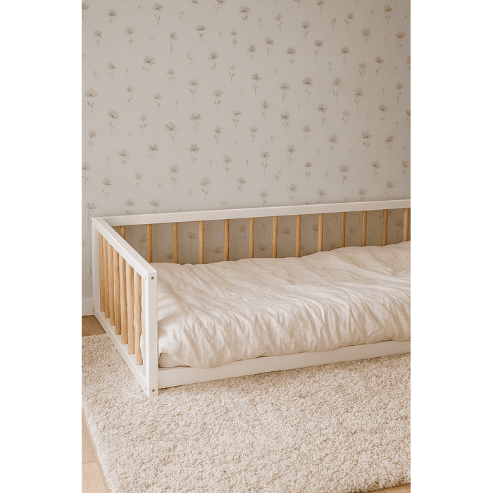 Cama Montessori branca 1